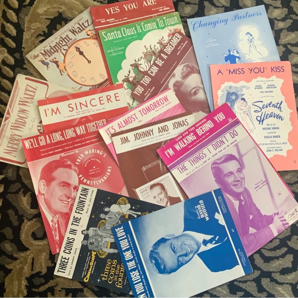 Sheet Music Vintage bundle 3
